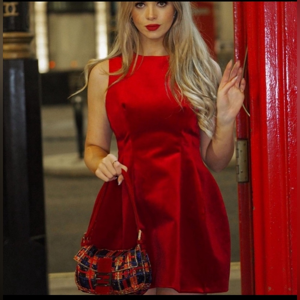 Zara Voluminous Velvet Dress. NWT